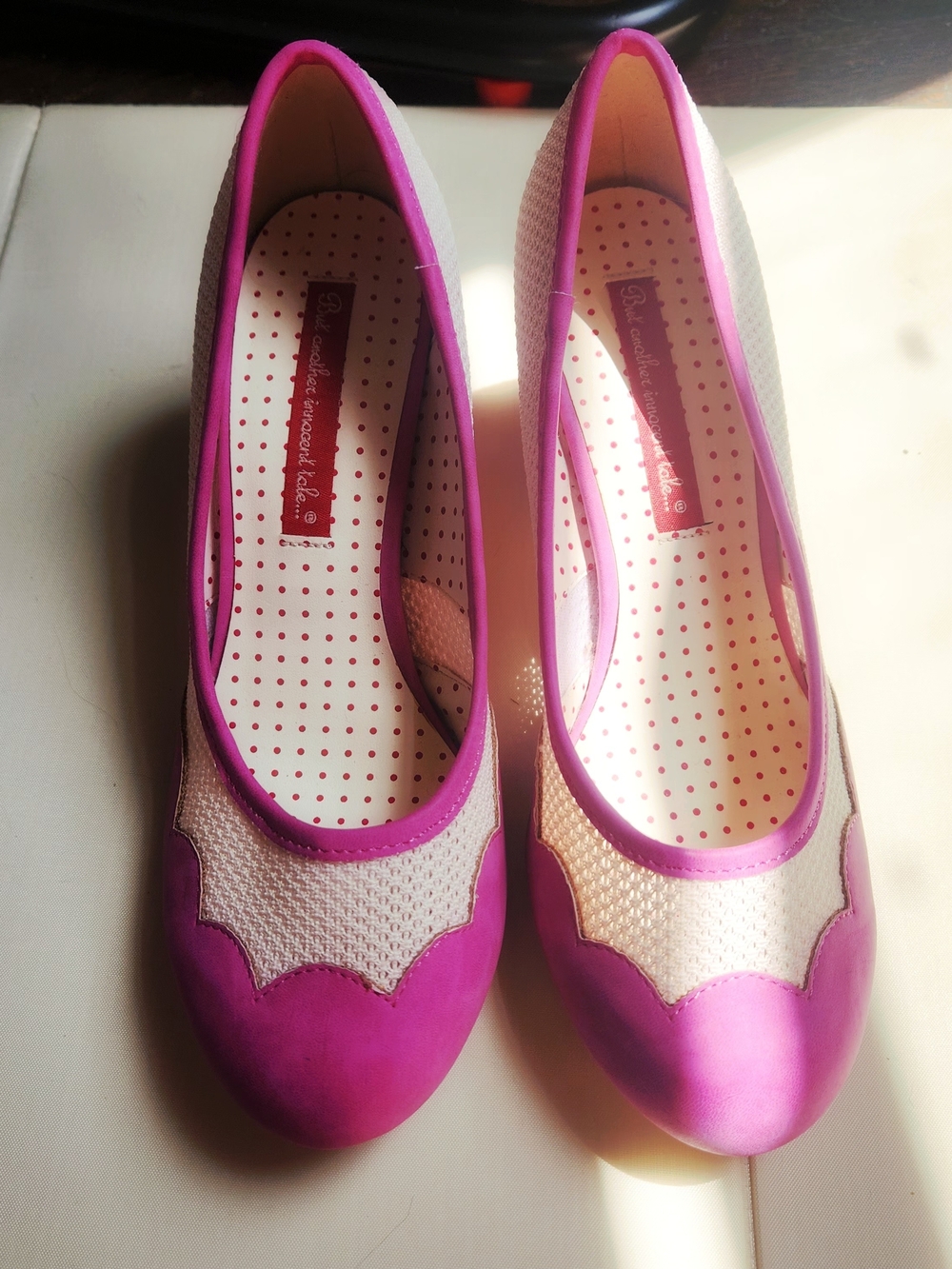 Women’s Pink Two-Tone Ballet Heels